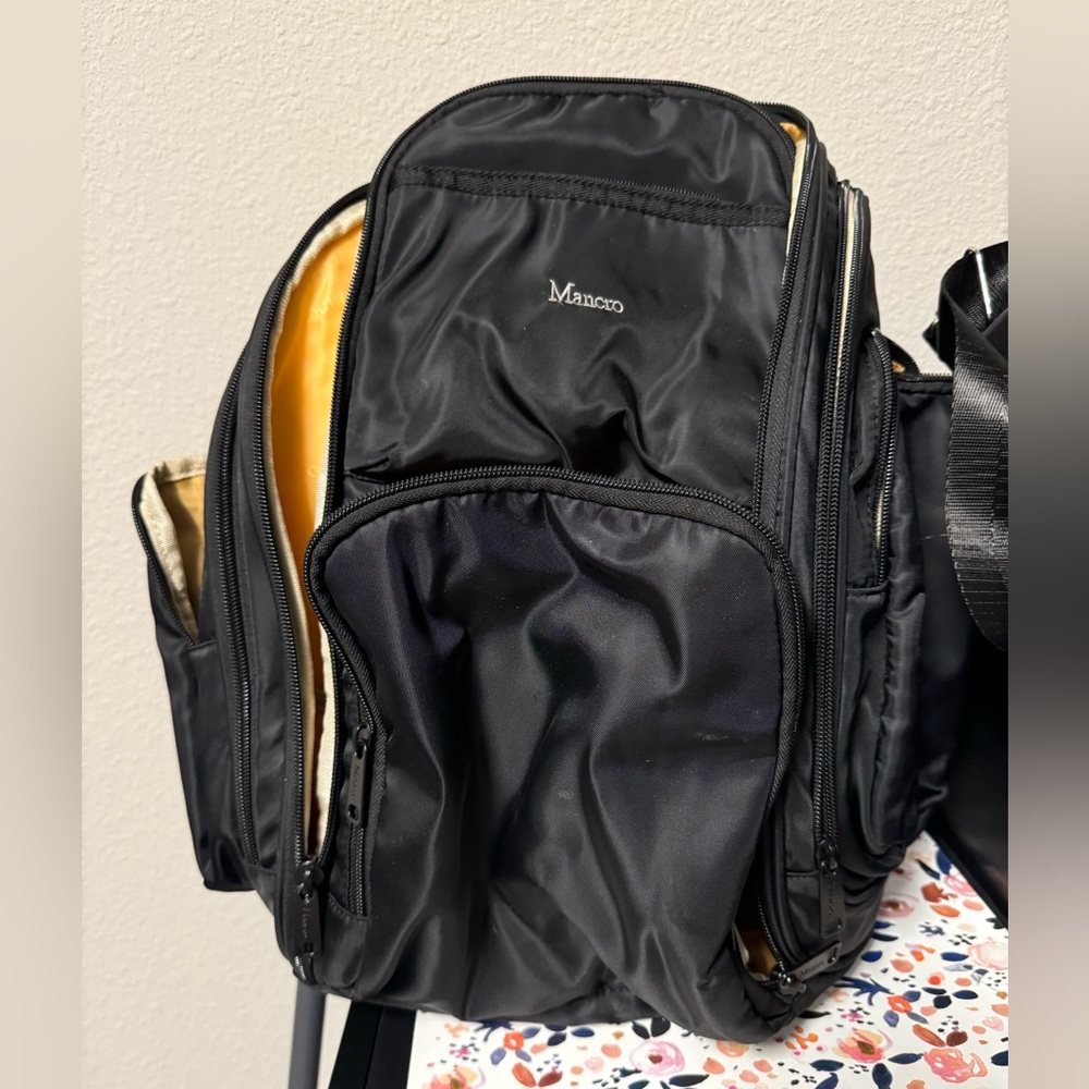 Mancro diaper bag, Diaper backpack